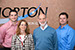 Tim Wagner, Jim DeGrado, Kirsten Uzzardo and Rodney Reams of Cardinal Building Maintenance pose in one of The Horton Group's conference rooms.