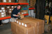 While routing of deliveries occurs, order pickers like Derek Tenfel are on the floor picking orders for next day delivery.