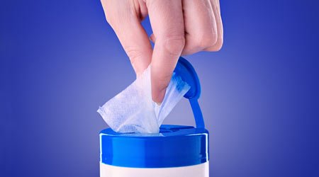 Using Disinfectant Wipes Properly