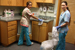 
Maribel and Lori make a great team when cleaning various areas throughout the hospital. "It is good to have teamwork to make sure we are doing the job the right way," says Maribel. "In a team environment, we'll notice if something gets overlooked. We help each other out."
