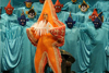 
York also performs in a barbershop chorus, the Midwest Vocal Express. The group is famous for creating a whole new world on stage, including this one with members dressed as fish and sea creatures.  
