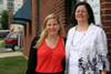 
Kathleen Bands, marketing and business development director, and her mother and My Cleaning Services president, Lisa Bands, outside of the company's office in Baltimore.
