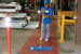 
This janitor, who works for Building Professionals of Texas Janitorial Service, in Houston, wears personal protective equipment while on the job in an industrial facility.
