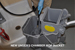 
Today, two-chamber mop buckets are used throughout campus as a way to maintain cleaning standards and reduce cross-contamination.
