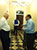 
Bobbitt (right), services 80 percent of the government facilities in the nation’s capital. Here he’s helping one of his customers with some floor work.
