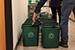 
To aid the custodial staff, building occupants bring trash and recycling to a centralized location for disposal.
