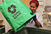 
To help sort, receptacles specify the type of trash and even the can liners are sustainable.
