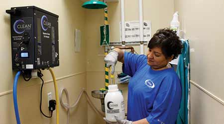 How Janitors Clean With Aqueous Ozone