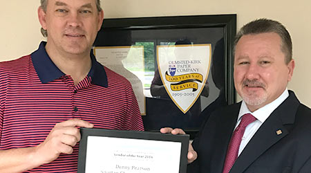 Spartan Recognized as 2016 Olmsted-Kirk Vendor Representative of the Year