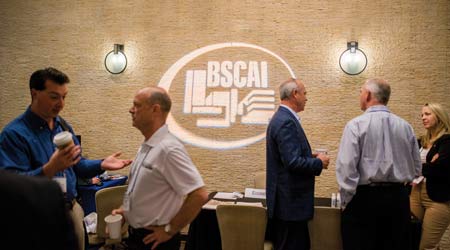 People mingle at BSCAI event