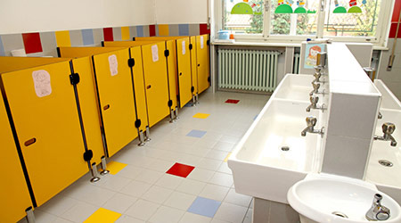 children's bathrooms of a kindergarten