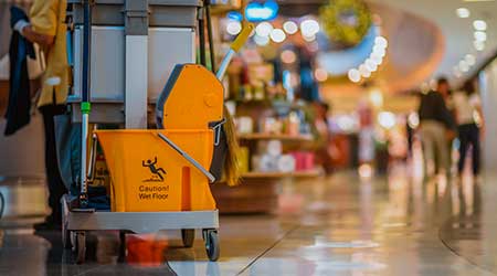Shopping mall cleaning equipment