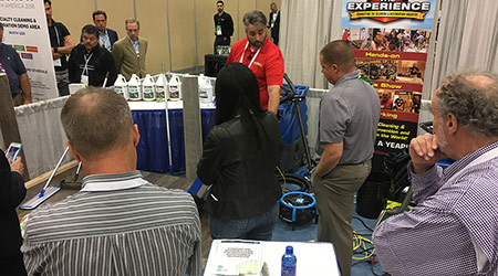 ISSA Show booth demonstration