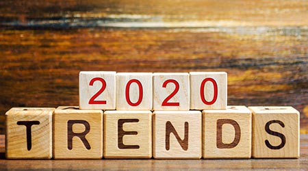 2020 Trends Written out in blocks