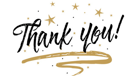 A thank you message