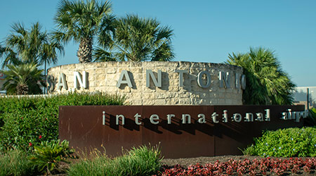 sign at San Antonio International Aiport