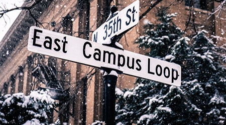 Lincoln, Nebraska / United States - 1/22/2019: University of Nebraska-Lincoln East Campus