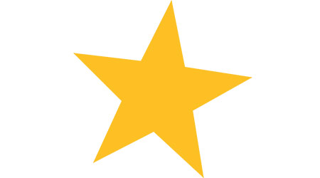 vector image of a gold or yellow star