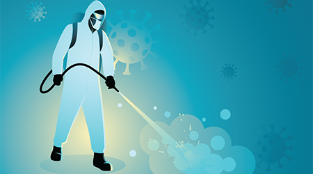 Disinfection illustration