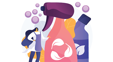 Illustration of spray bottle