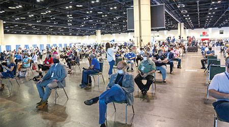 Socially distanced event