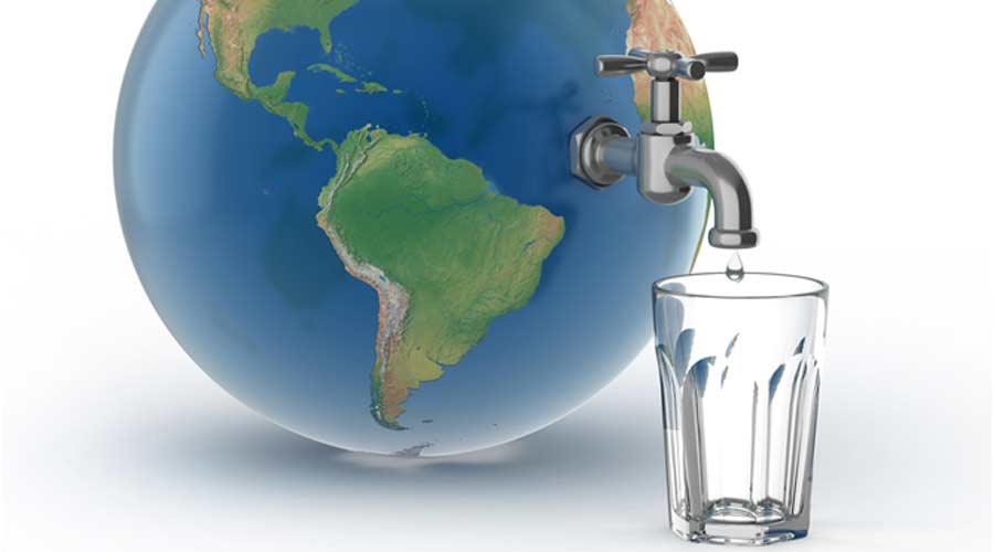 drinking water crisis - eco concept
