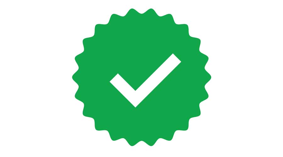 Approved badge vector isolated icons. Green vector check mark. Badge stamp signs symbol. Protect badge. Green tick. EPS 10