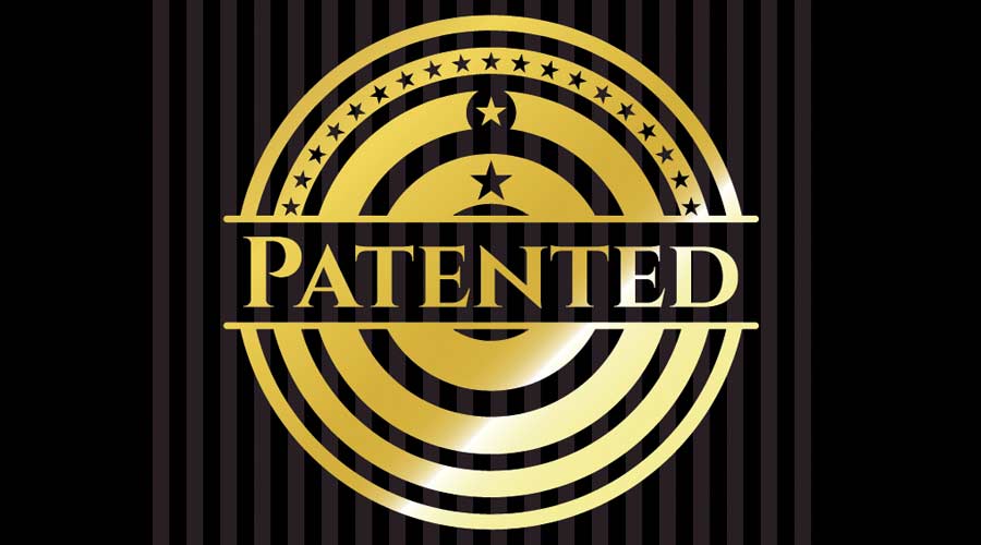 Patented golden emblem or badge
