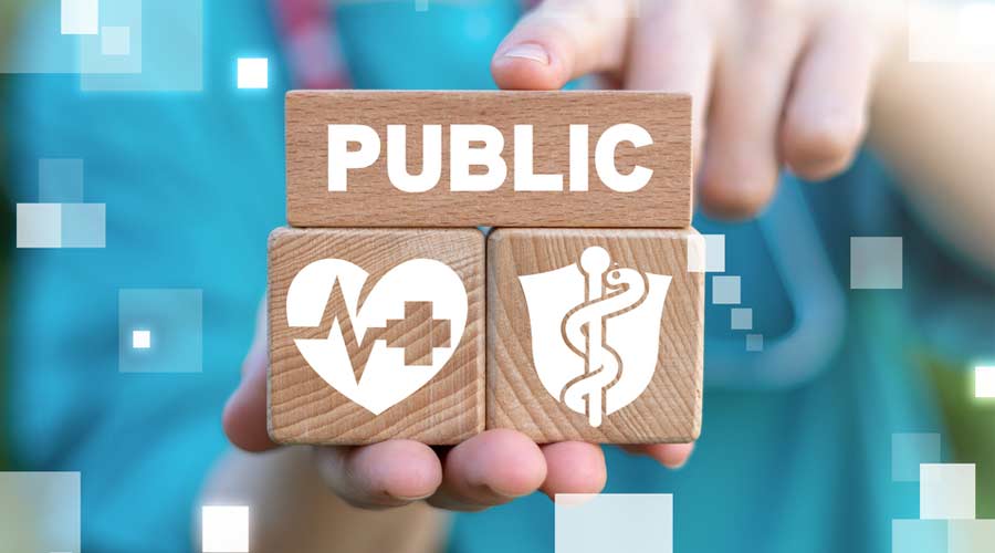 Public Health Concept. Medical Social Treatment Service. Modern Healthcare Pharmacy System.