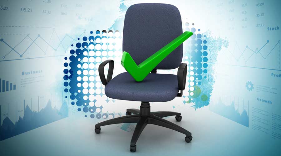 Right mark sitting comfortable computer chair