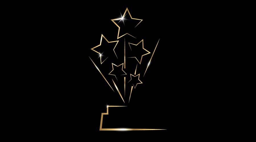 award trophy vector
