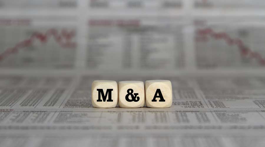 Mergers & Acquisitions blocks on financial sheets