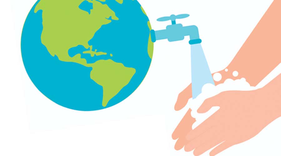 Global Handwashing Day Vector Illustration