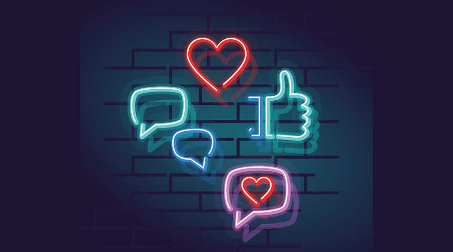 Night illuminated wall street sign. Square illustration on brick wall background.