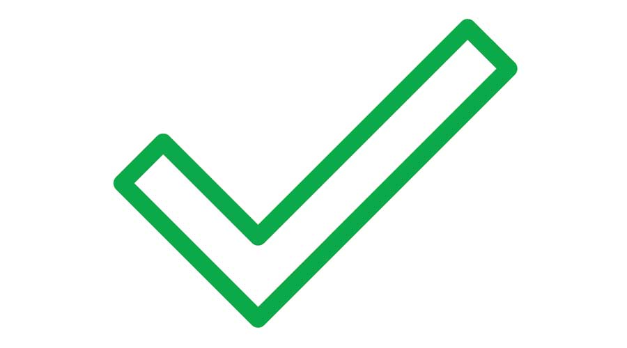 Green checkmark vector