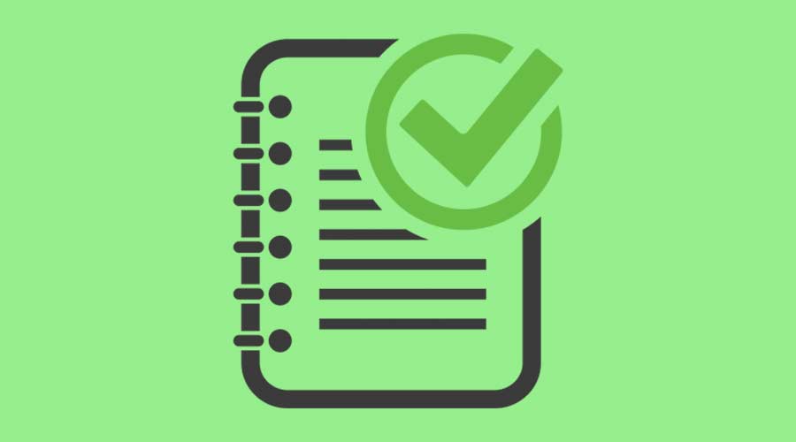 Validation green checkmark