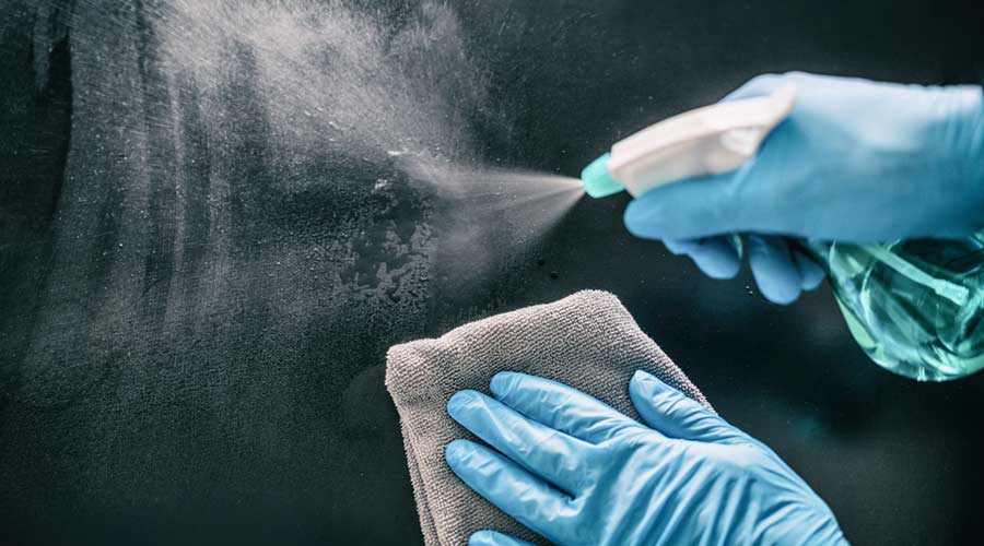 Disinfecting concept cleaning