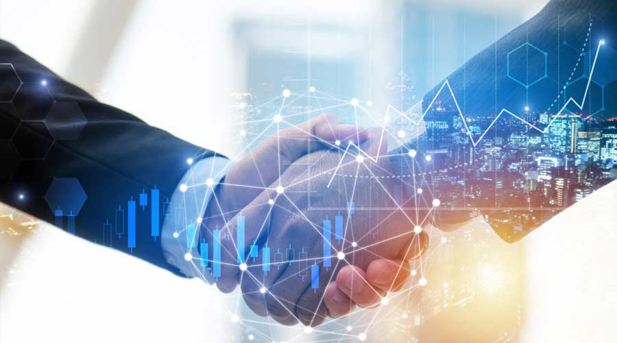 Handshake partnership agreement