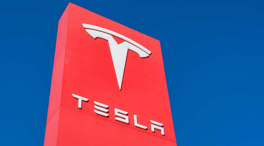 Tesla sign dealership