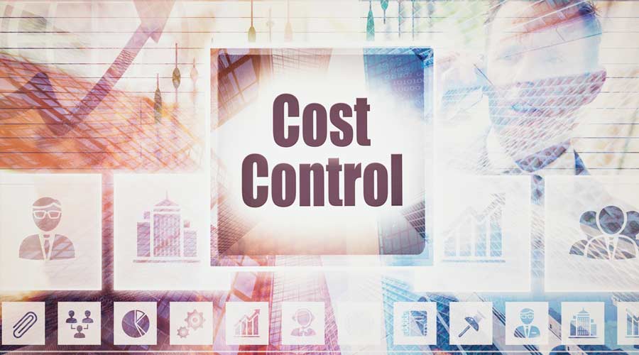 Business Cost Control collage concept