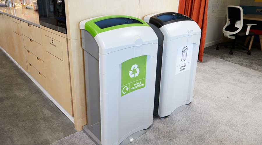 Recycling bins facility