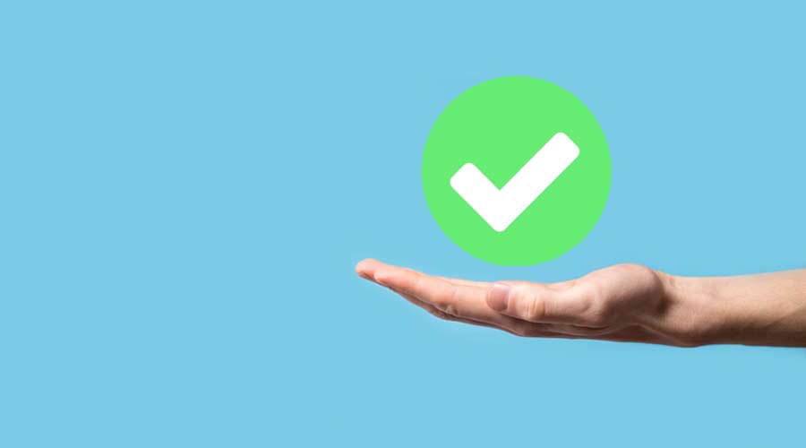 Green checkmark