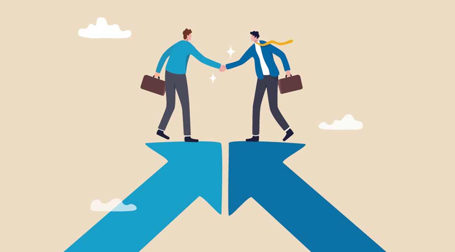 Deal reached concept