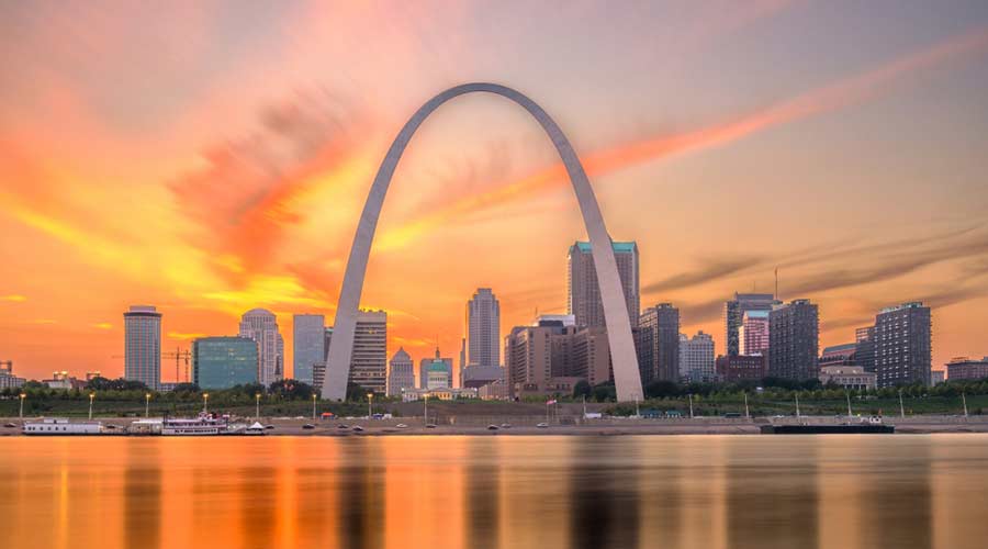 Downtown view St Louis