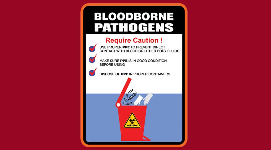 Bloodborne pathogens warning
