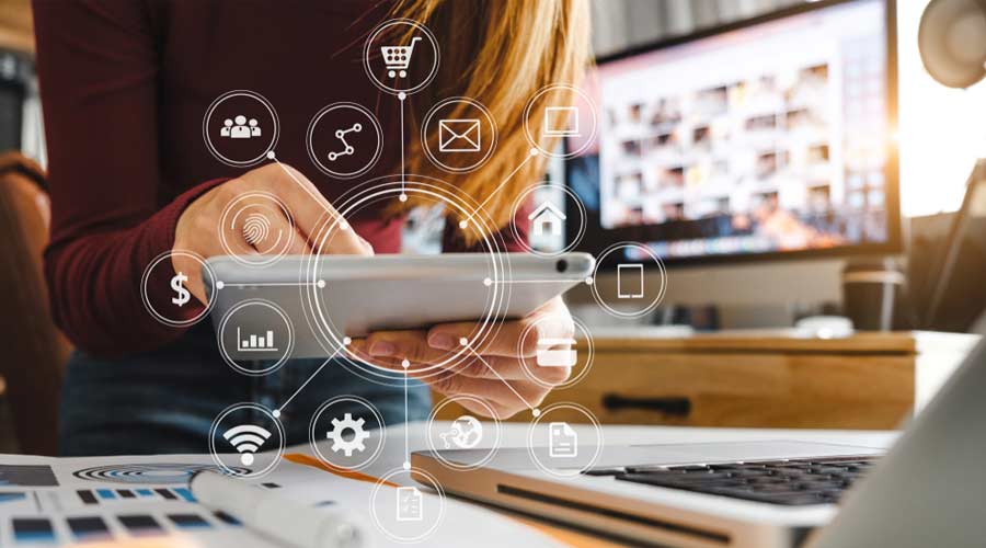 Online commerce concept