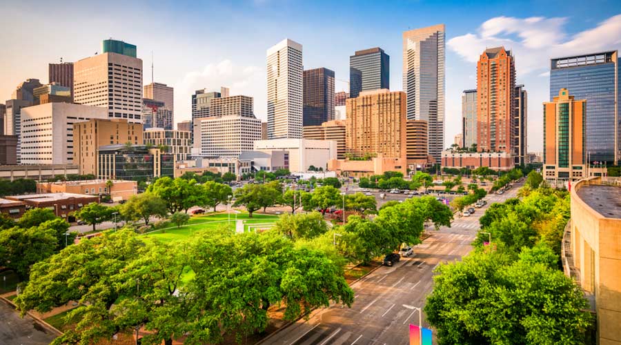 Downtown Houston view