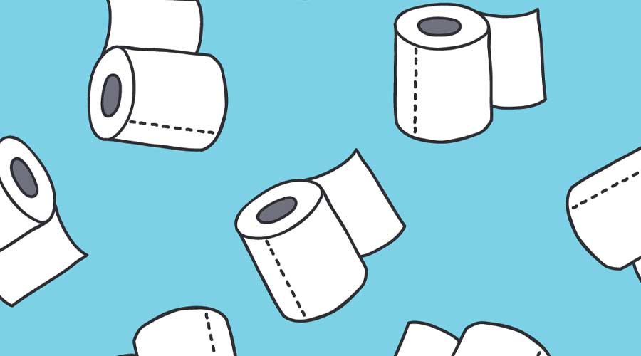 Toilet paper vector concept