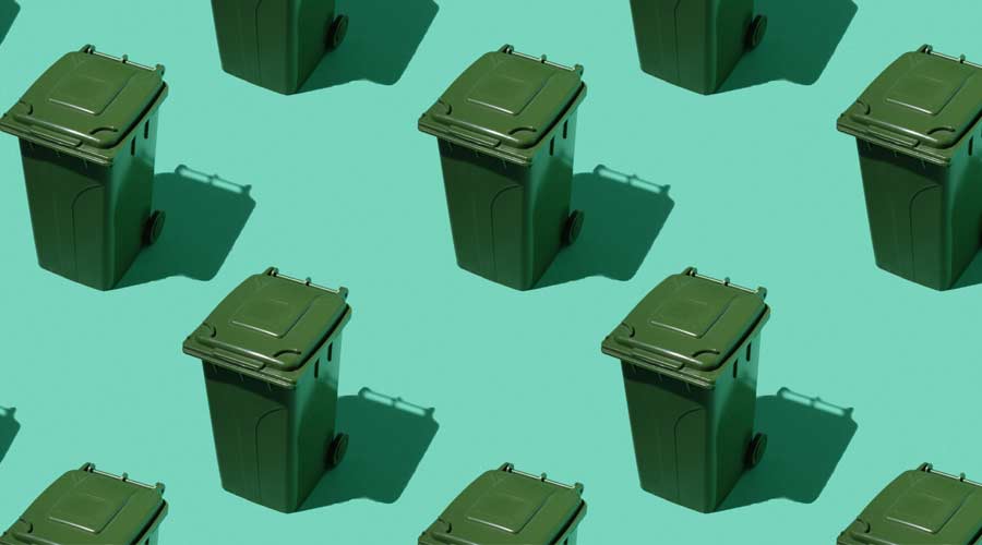 Waste management recycling bins