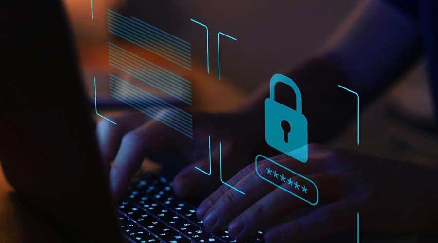 cyber security, digital crime concept, data protection from hacker